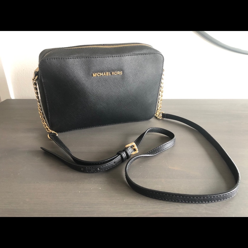 Michael Kors Jet Set large leather crossbody